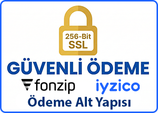 Güvenli Ödeme - 256-Bit SSL, Fonzip, iyzico Ödeme Alt Yapısı